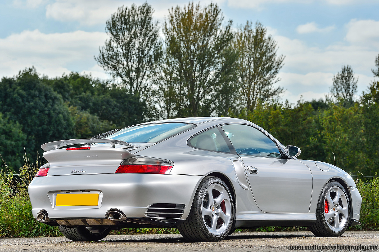 Silver 996 Porsche turbo