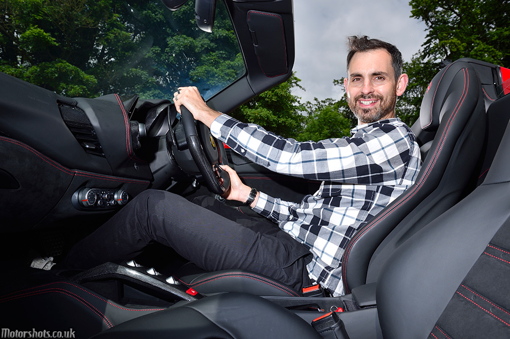 car photography on ferrari with jonny smith 5th gear