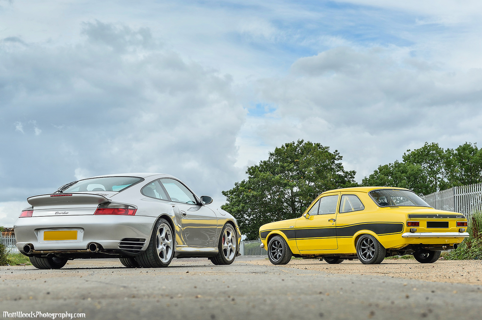 porsche 996tt mk1 escort car photography